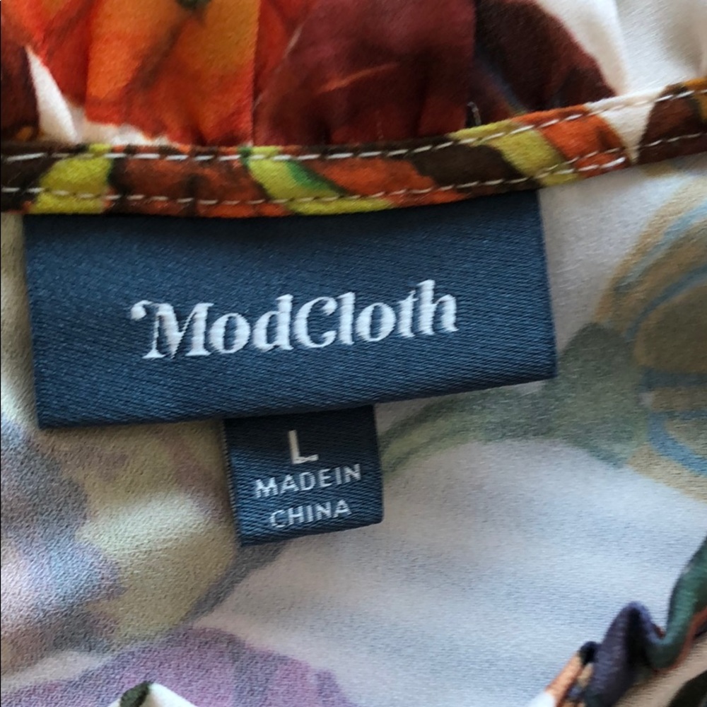 ModCloth Pumpkin Blouse M L Gourds - Picture 4 of 9